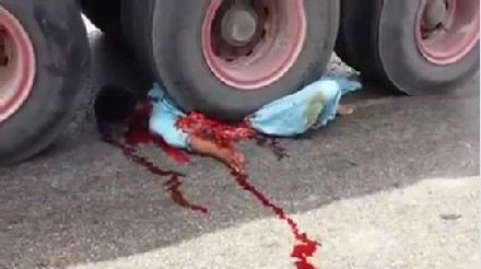 The Man Died Busted By A Truck