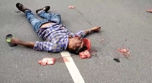 Two Motorcyclists Men Were Crushed By A Truck