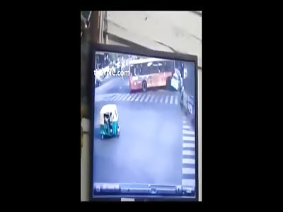 Driver and Passenger Crushed Between Buses in Fatal Accident