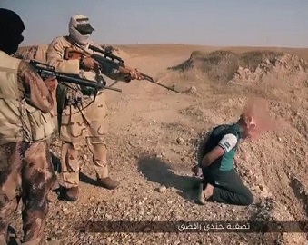 Execution of three men by gunfire