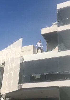 Suicide at the Airport..! Man Commits Suicide by Jumping to Death from a Fourth Floor 