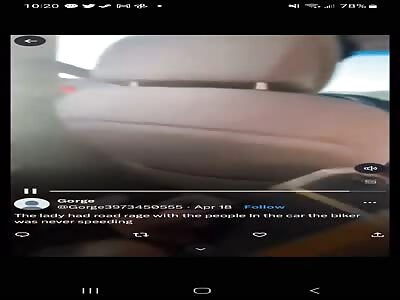 Biker gets ragdolled by California road rage Karen