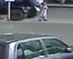 Wow Man Being Slowly Crushed By Revesing Tank Truck