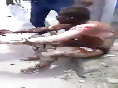 Man ends in fire after crashing his motorcycle