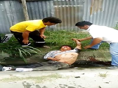 Accident between a car and a mototaxi