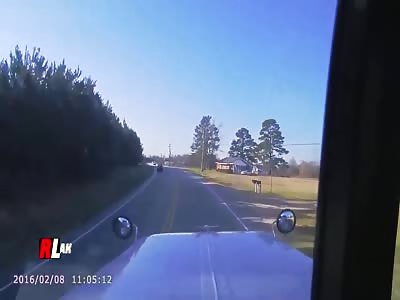 TRUCK DESTROYING HOUSE