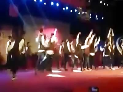 TRUSS COLLAPSES ON TOP OF PEOPLE DURING PRESENTATION