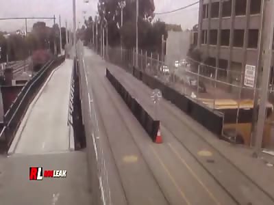 BUS CRASHES INTO BRIDGE