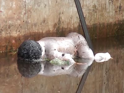 NEWBORN WAS KILLED AND THROWN IN SEWAGE CANAL