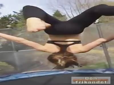 TRAMPOLINE GIRL PISS HERSELF