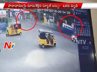 SCHOOL VAN CAUSED FOR MAN'S DEATH