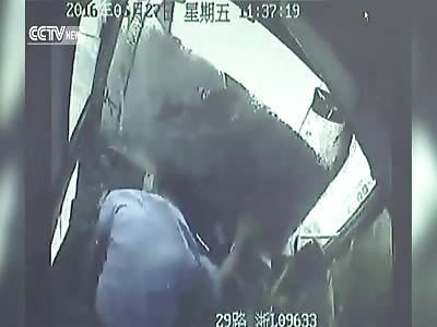 BUS DRIVER SAVES 12 LIVES, LOSES HIS IN EAST CHINA