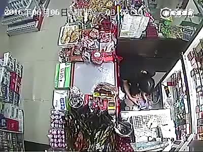 LIQUOR BOTTLE TO THE HEAD