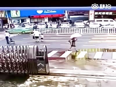 THAT'S WHAT YOU GET FOR JAY-WALKING