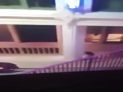 THE MOMENT OF THE DEATH OF A POLICE OFFICER DURING SHOOTOUT WITH SNIPERS