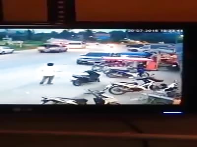 PEDESTRIAN SENT FLYING IN FATAL CAR CRASH