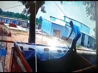 MAN DIED DUE TO ELECTRIC SHOCK