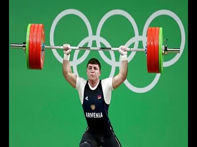 Rio 2016: ARMENIAN WEIGHTLIFTER SUFFERS HORRIFIC ELBOW INJURY 