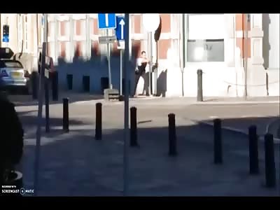 MAN SHOT BY POLICE AFTER OPENING FIRE 