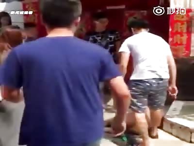 SEX WITH DOGS: MAN STRIPPED BY MOB, DRAGGED AND BEATING, BEFORE BEING ARRESTED