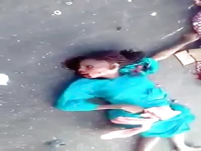 CHAOTIC AFTERMATH OF A HUGE BLOODY ACCIDENT