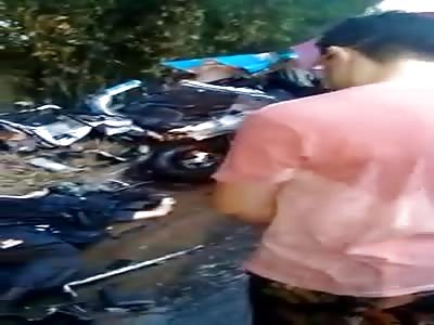 PM CAR OF RIO DE JANEIRO CLASHES WITH BUS AND 04 PMs DIED