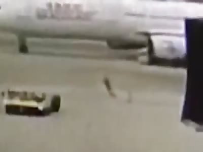 DELIVERY VAN CRASHES INTO DRAGONAIR PLANE CARRYING 295 PEOPLE