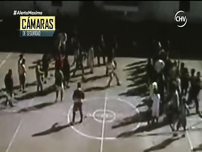 DETAINEE DIES WITH KNIFE STUCK IN NECK DURING FIGHT IN PRISON