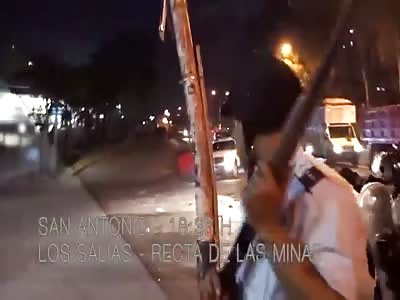 POLICE OFFICER DYING AFTER BEING SHOT DURING RIOT