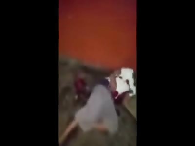 SHOT IN THE CHEST: DYING MAN IN FRONT OF CAMERA