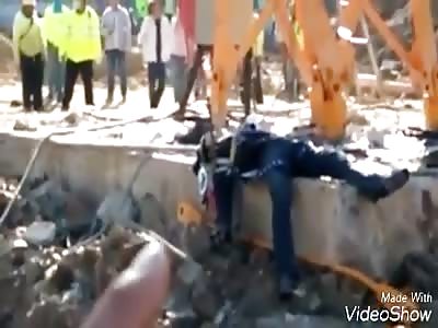 AFTERMATH OF CRANE COLAPSE