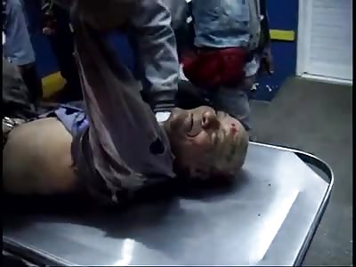 THE LAST GASP OF AN ELDERLY WHO HAS BEEN HIT BY CAR