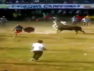 MAN GORED TO DEATH BY BULL DURING 'TORADA'