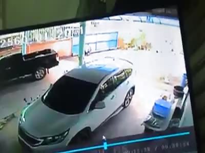 MAN DIES CRUSHED BY IRON GATE