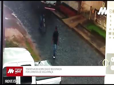 ATTEMPT MURDER: MAN IS SHOT BY MAN ON A BIKE