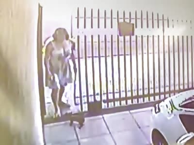 WOMAN REACTS DURING ASSAULT AND IS SHOT