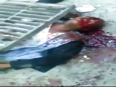 THIEF BEING BEATEN AND KILLED WITH COVER CULVERT