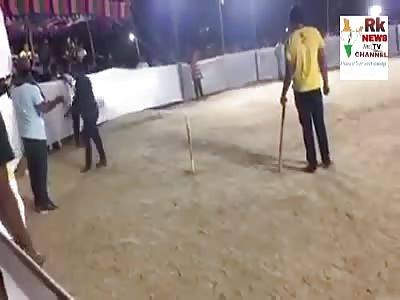 MAN DIES WHILE PLAYING CRICKET