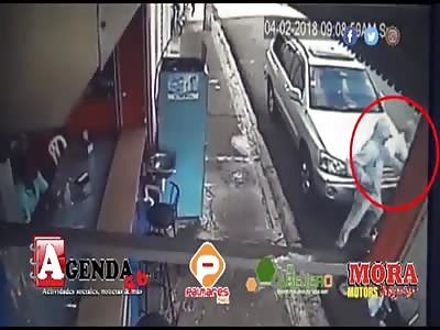 MAN HIT BY SHOTS DURING ASSAULT