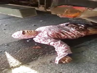 WOMAN CRUSHED BY TRUCK AND STILL ALIVE (FULL VIDEO)