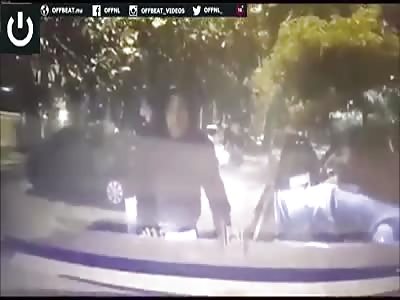 MEMBERS OF THE ARMED GANG OPEN FIRE IN ARMORED CAR, GET CRUSHED