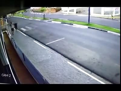 BOY LUCKILY ESCAPED DEATH AFTER HIT BY CAR