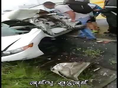 TRAGIC AFTERMATH OF AN ACCIDENT