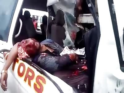 REMOVING BODIES FROM AN ACCIDENTED VAN