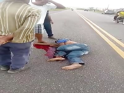 MOTORCYCLIST SUFFERED SERIOUS ACCIDENT