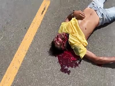 DEAD AND LYING ON THE GROUND