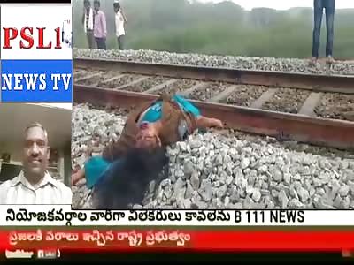 MEN KILLED IN TRAIN TRACKS