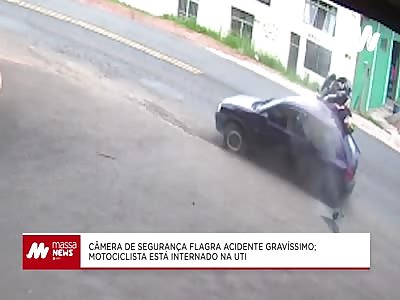 CRASH INVOLVING MOTORCYCLE SENDS ONE TO HOSPITAL WITH SERIOUS INJURIES