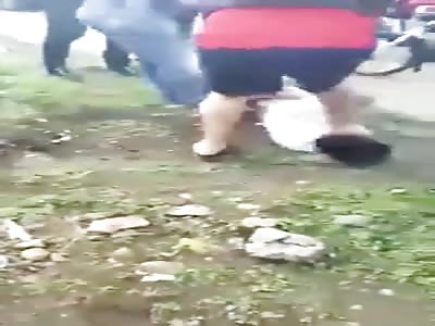 THIEF IS SAVAGELY BEATEN