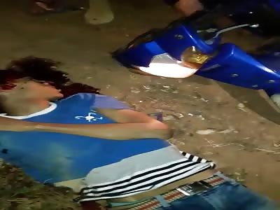 DEAD MAN NEXT TO SCOOTER